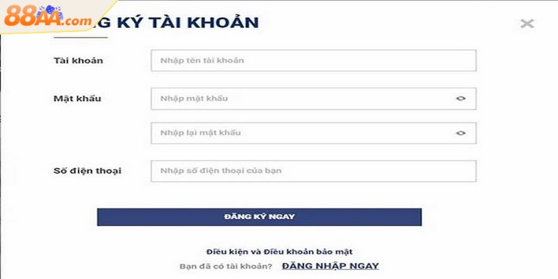Đăng Ký 88aa - Các bước tạo tài khoản nhanh gọn cho tân thủ 3 Đăng ký 88aa đơn giản với 3 bước thao tác cực kỳ nhanh chóng